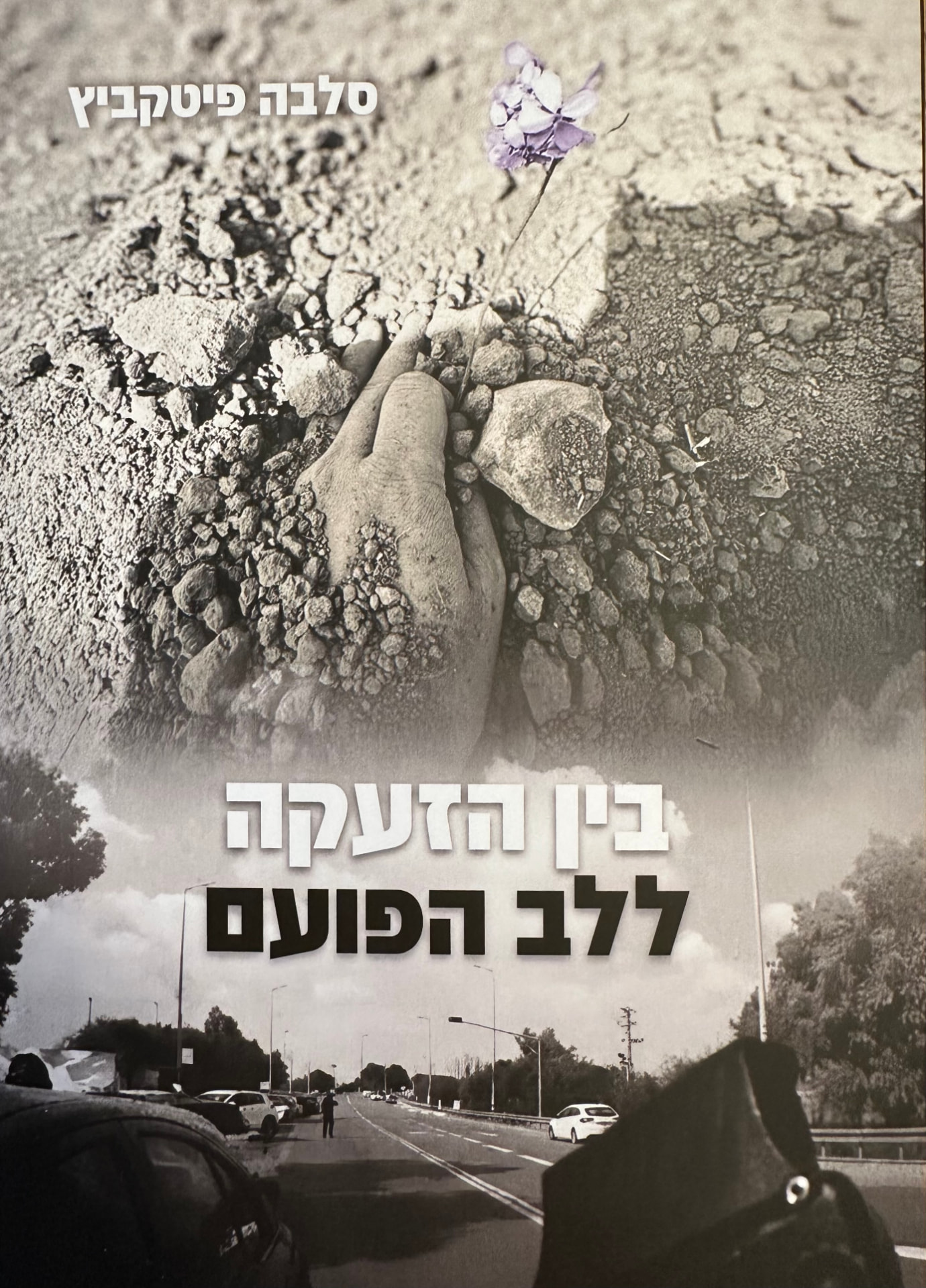 כריכת הספר בין הזעקה ללב הפועם